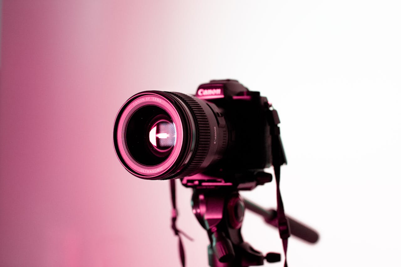 Close-Up Photo of DSLR Camera